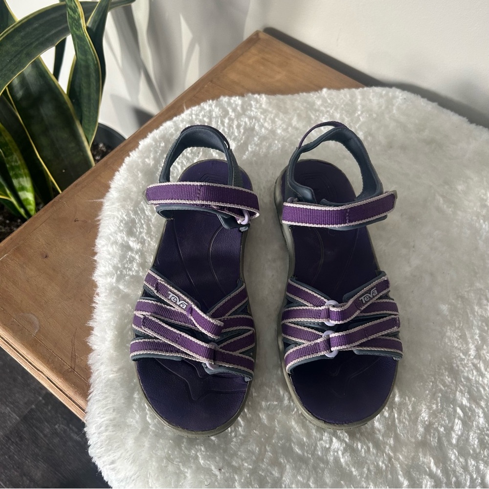 Teva Sandals For Kids Purple Shoes Size 2